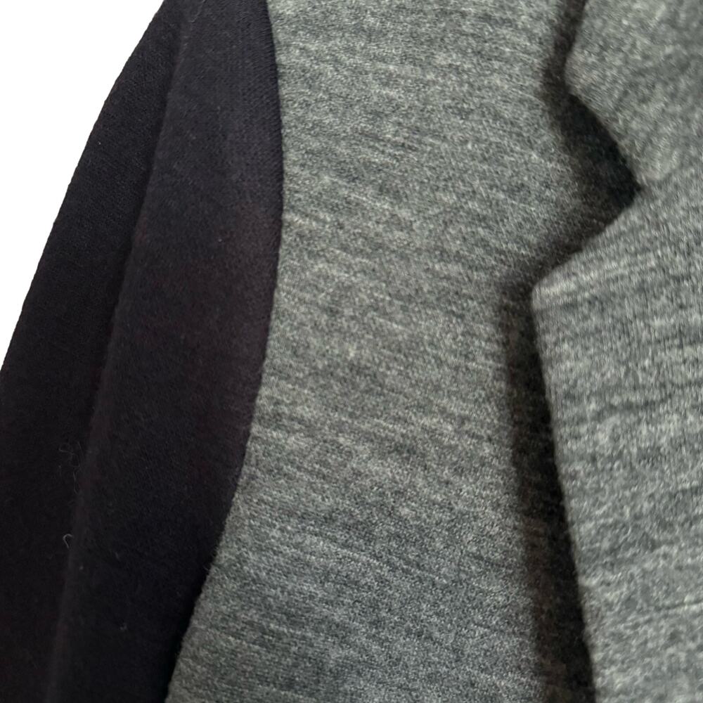 J Crew Black and Gray Cotton/Wool Contrast Blazer Size 8 - Picture 6 of 12